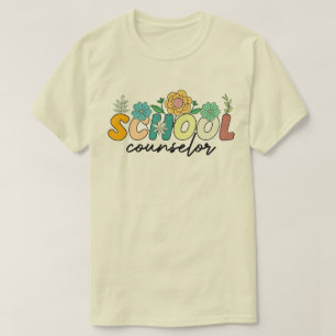 Camiseta Consejero escolar profesor de Flor silvestre cute
