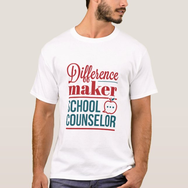 Camiseta Consejero escolar responsable de diferencias (Anverso)