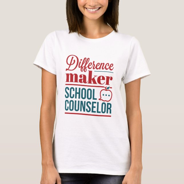 Camiseta Consejero escolar responsable de diferencias (Anverso)