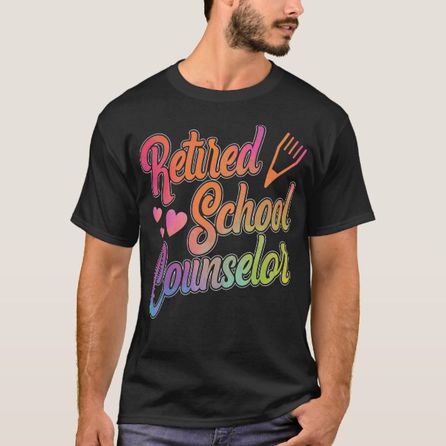 Camiseta Consejero escolar retirado consejero escolar retir (Anverso)