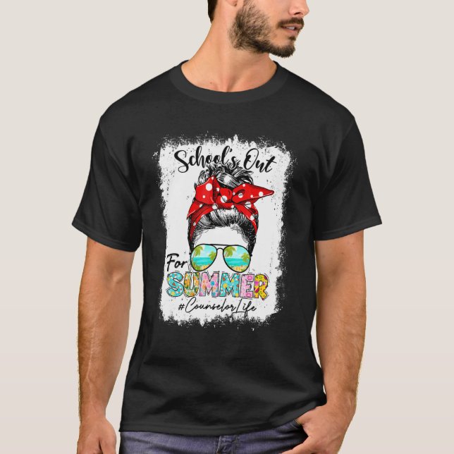 Camiseta Consejero Escuelas De Vida Fuera Para El Verano De (Anverso)