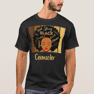 Camiseta Consejero negro ama a los afroamericanos