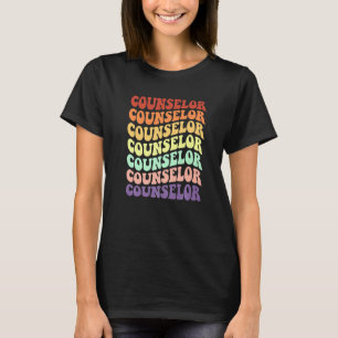 Camiseta Consejero Retro Sonrisa De Giro Frente A Schoo