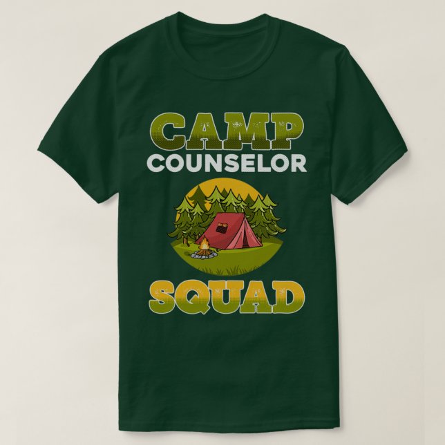 Camiseta Consejeros del campamento: regalo gráfico de campi (Diseño del anverso)