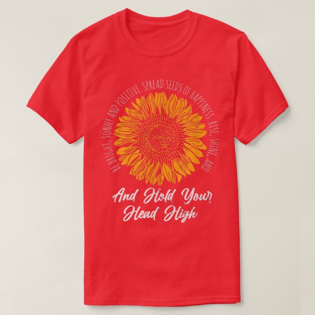 Camiseta Consejo Amigable Mindset Sunflower Lover Sunny Ins (Diseño del anverso)