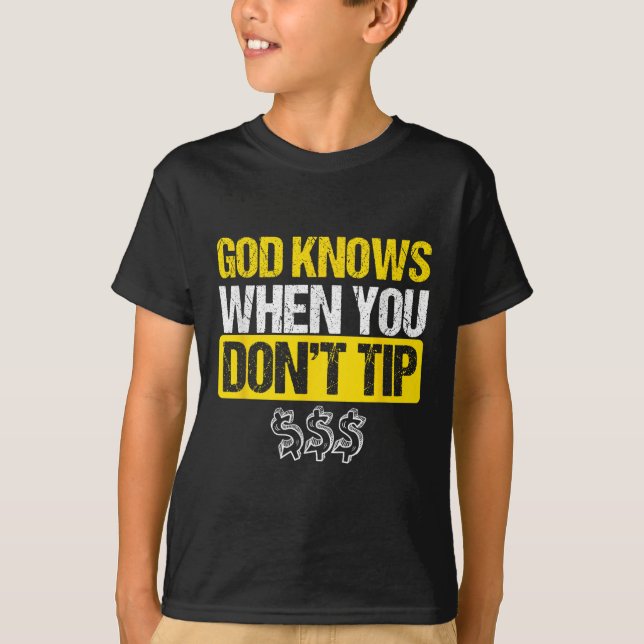 Camiseta Consejo blanco de Dios Bartender Barman Waiter Pub (Anverso)