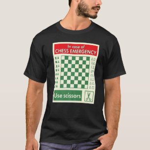 Camiseta Consejo de ajedrez de viajes de emergencia portáti