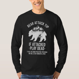 Camiseta Consejo de ataque de oso Camping Senderismo Viajes