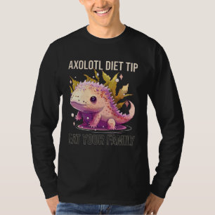 Camiseta Consejo de dieta de Axolotl Come a tu familia Pez 