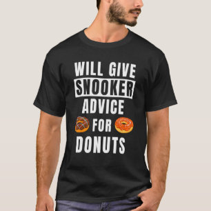 Camiseta Consejo De Snooker Para Donuts Pool Player Billiar