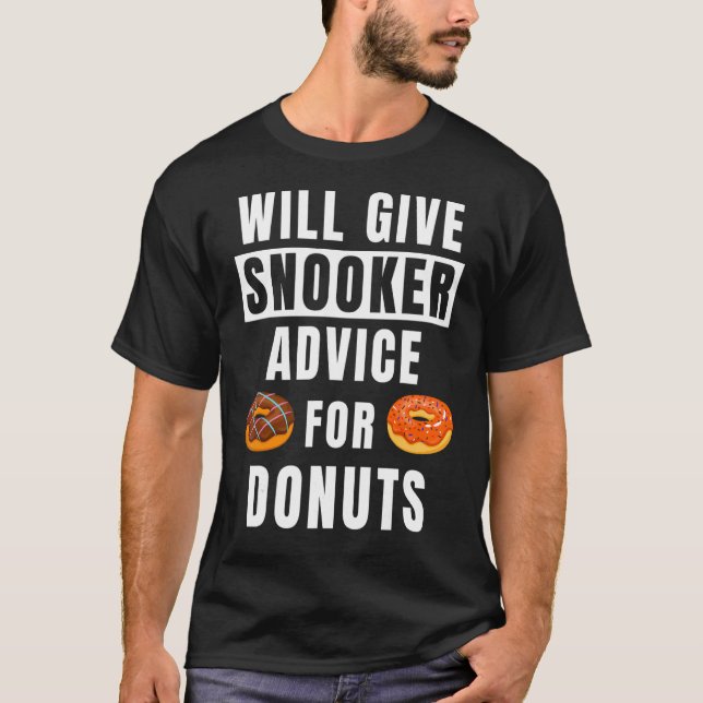 Camiseta Consejo De Snooker Para Donuts Pool Player Billiar (Anverso)