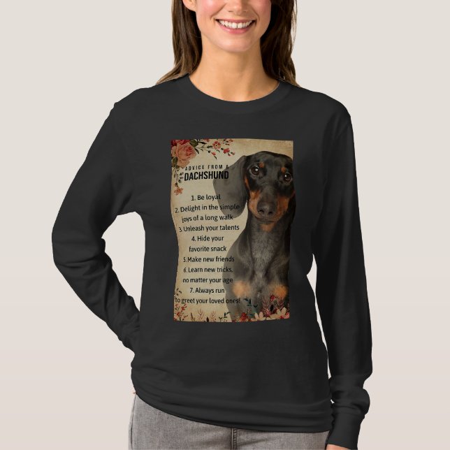 Camiseta Consejo De Un Dachshund (Anverso)