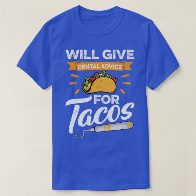 Camiseta Consejo Dental Para Tacos Gift 4 (Diseño del anverso)