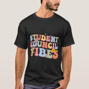 Camiseta Consejo Estudiantil Retro Groovy Vibes Estudiantes