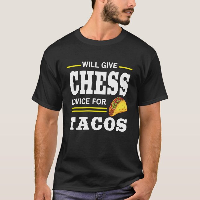 Camiseta Consejos De Ajedrez Para Tacos (Anverso)