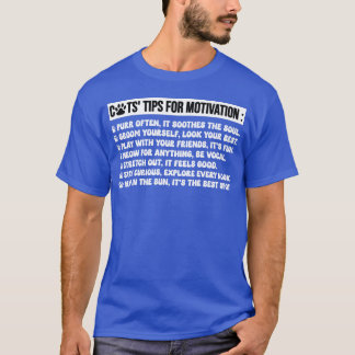 Camiseta consejos de gatos para motivación gatos divertidos