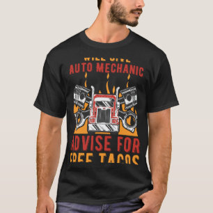 Camiseta Consejos de mecánico automotriz para Gara de repar