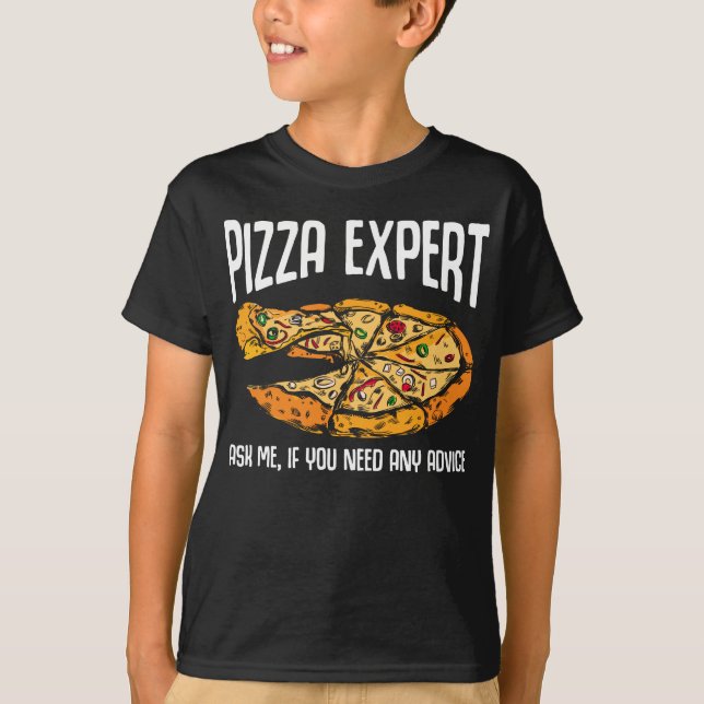 Camiseta Consejos de pizza divertidos de experto en pizza (Anverso)