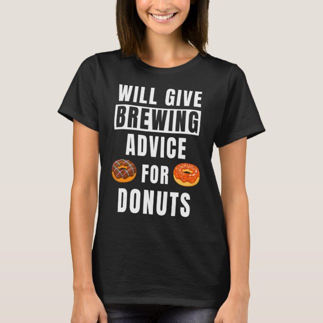 Camiseta Consejos De Preparación Para Donuts Brewmaster Fun (Anverso)