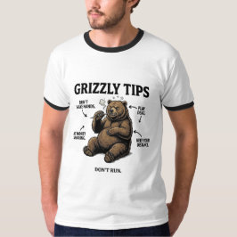 Camiseta Consejos Divertidos para Sobrevivir a los Osos Gri