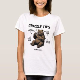 Camiseta Consejos Divertidos para Sobrevivir a los Osos Gri