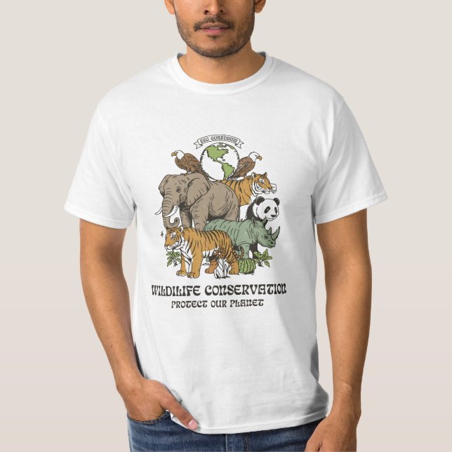Camiseta Conservación de la Vida Silvestre – Protege Nuestr (Anverso)