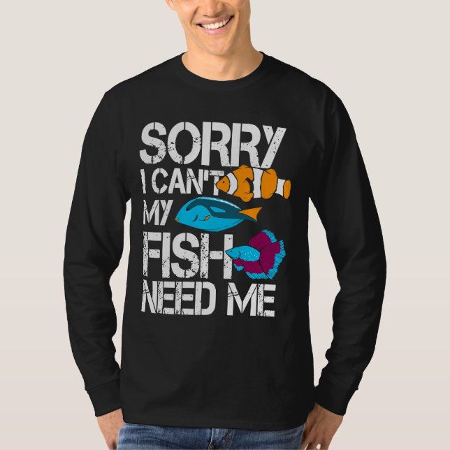 Camiseta Conservación de peces acuaristas con adicción al t (Anverso)