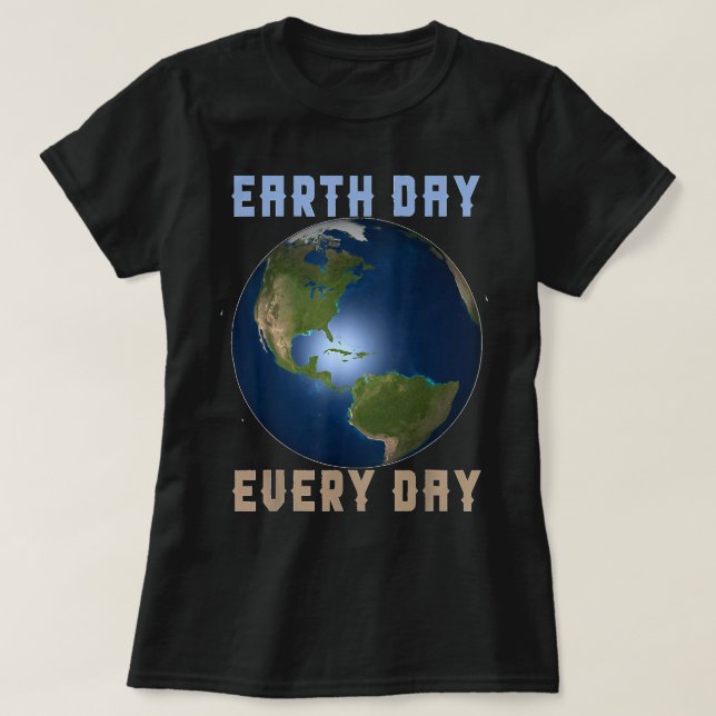 Camiseta Conservación del medio ambiente en el mundo, Día d (Diseño del anverso)