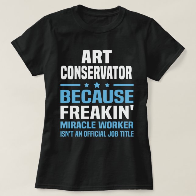 Camiseta Conservador de arte (Diseño del anverso)