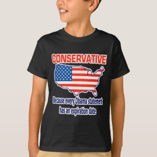 Camiseta Conservador - Obama anti