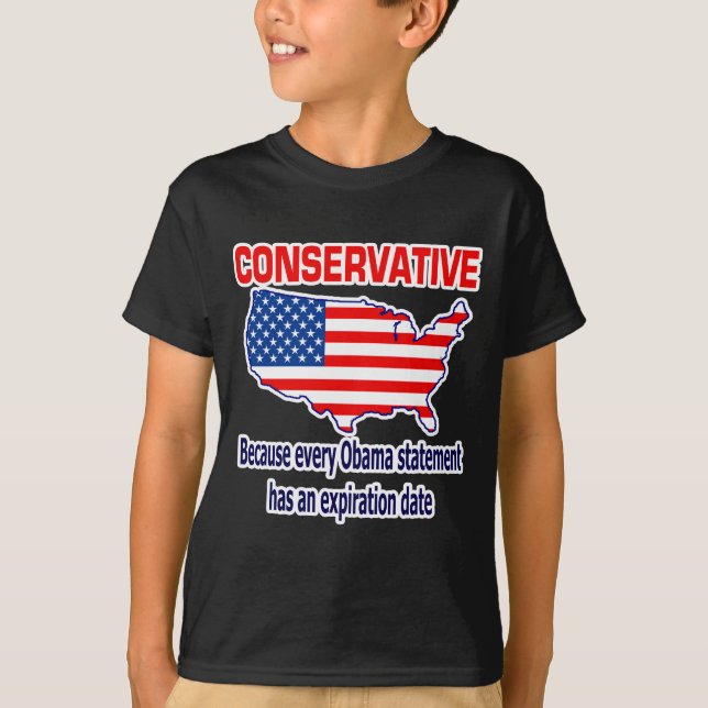 Camiseta Conservador - Obama anti (Anverso)