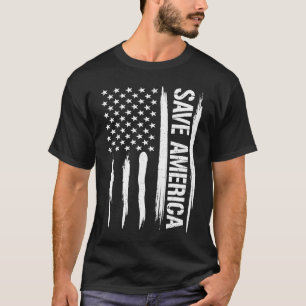 Camiseta Conservador salva la bandera estadounidense
