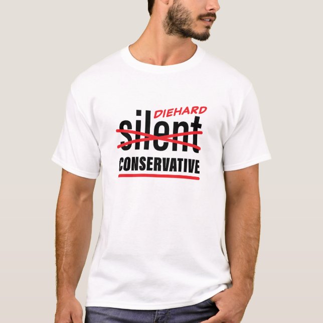 Camiseta Conservador silencioso y duro (Anverso)