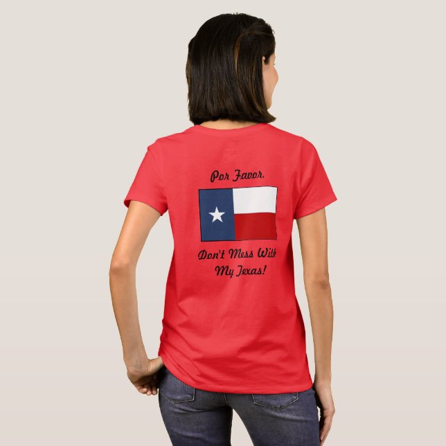 Camiseta conservadora de Tejana (Reverso completo)