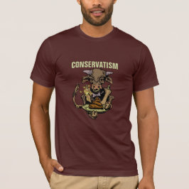 Camiseta Conservadurismo: Cena de toros sirviendo estiércol