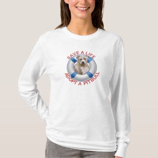 Camiseta Conservante de vida con la adopción de Pitbull