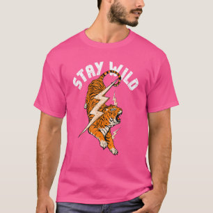 Camiseta Conservar el tigre salvaje Guay Tiger & Lightning