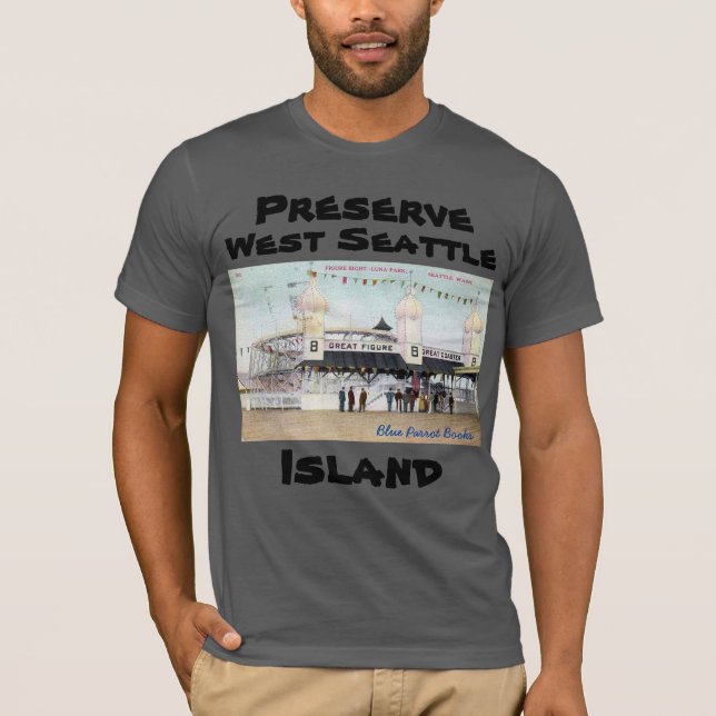 Camiseta Conservar la isla de Seattle Occidental en la Gran (Anverso)