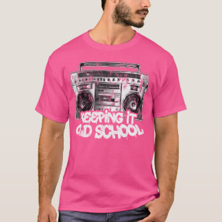 Camiseta Conservar la vieja escuela - Vintage Boombox Graff