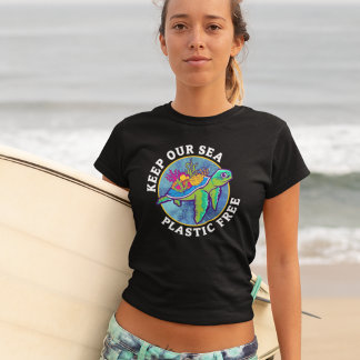 Camiseta Conservar Nuestro Medio Ambiente Libre De Plástico