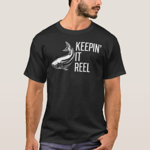Camiseta Conservar Su Pesca De Reel Dice Pescado De Agua Du