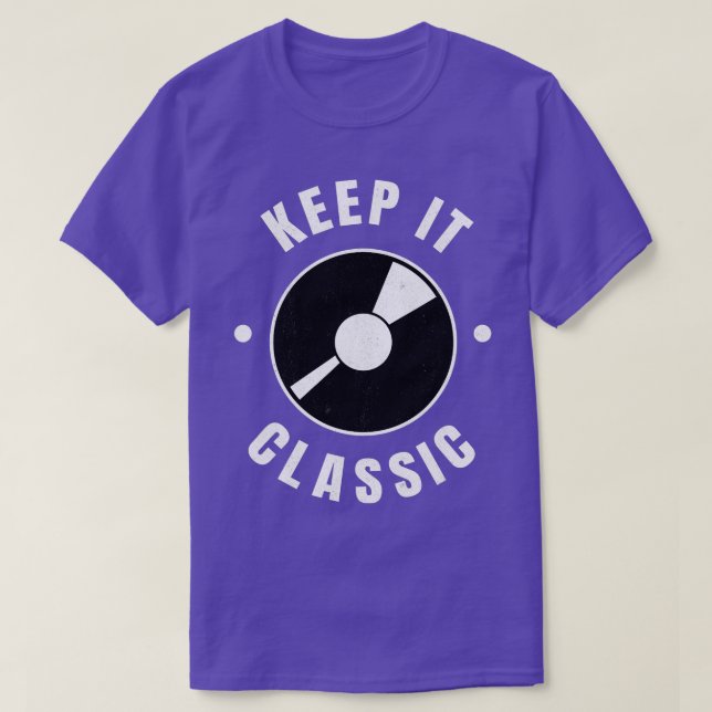 Camiseta Conservar Vinyl Records Clásicos DJ Vinyl LP Colle (Diseño del anverso)