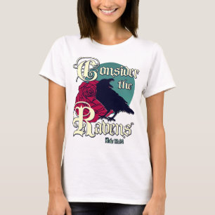 Camiseta Considerad los cuervos Lucas 12:24 Gótico Cristian