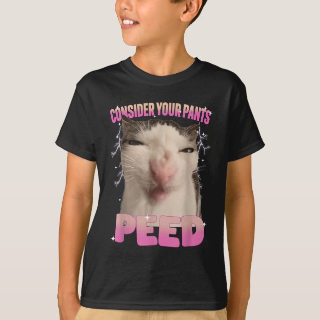 Camiseta Considerar tus pantalones orinar un meme gracioso (Anverso)