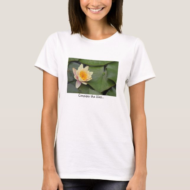 Camiseta Considere los lirios (Anverso)