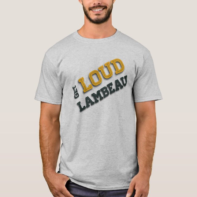 Camiseta Consiga a Lambeau ruidoso van paquete van (Anverso)