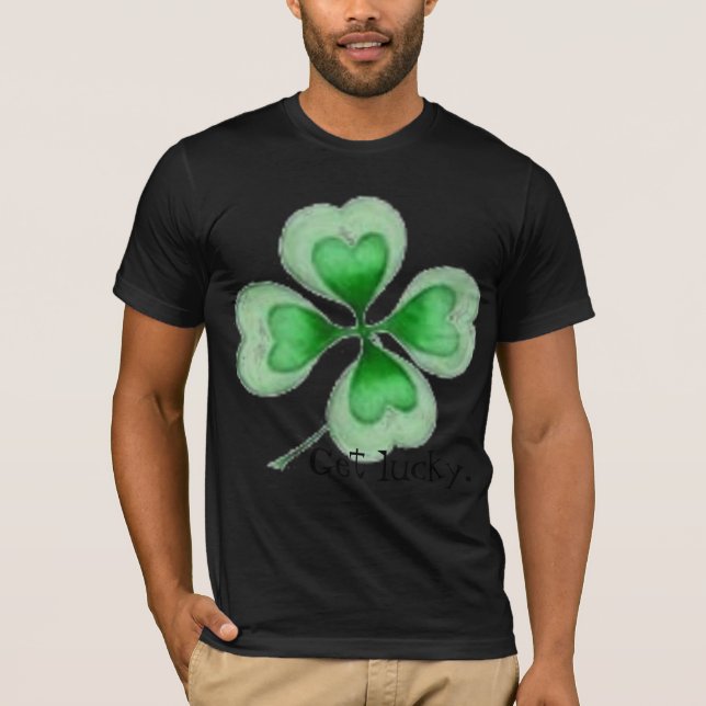 Camiseta Consiga afortunado (Anverso)