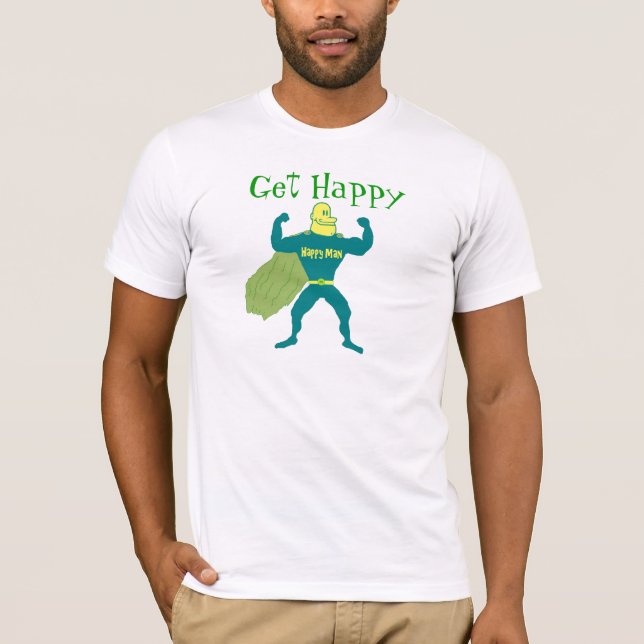 Camiseta Consiga al superhombre feliz (Anverso)