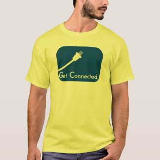 Camiseta Consiga conectado.  Eléctrico
