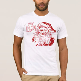 Camiseta Consiga en mi Belly, Papá Noel